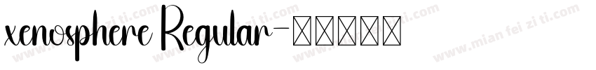xenosphere Regular字体转换